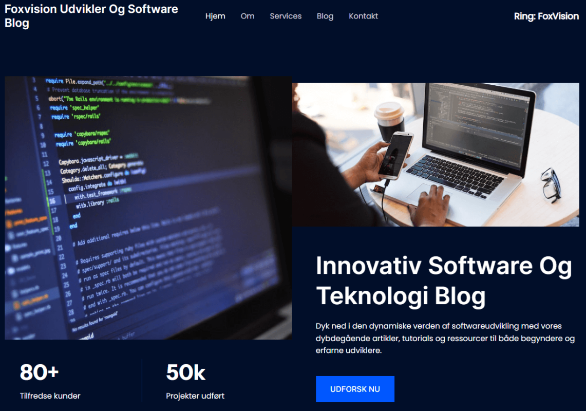 foxvision software og udvikler blog hjemmeside