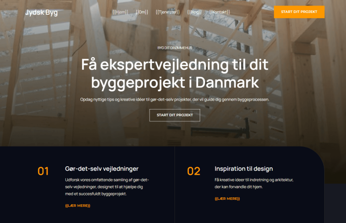 hjemmeside til salg jydsk byg