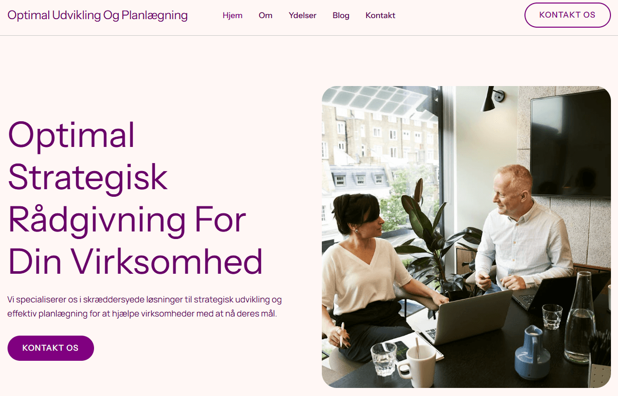 OUP.dk – Optimal Udvikling og Planlægning er en konsulentvirksomhed, hjemmeside
