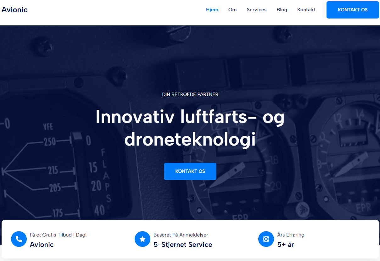 avionic drone og luft hjemmeside